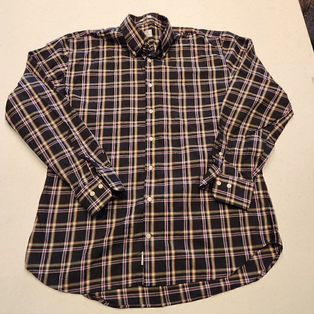 Peter Millar cotton button down shirt. Size L.